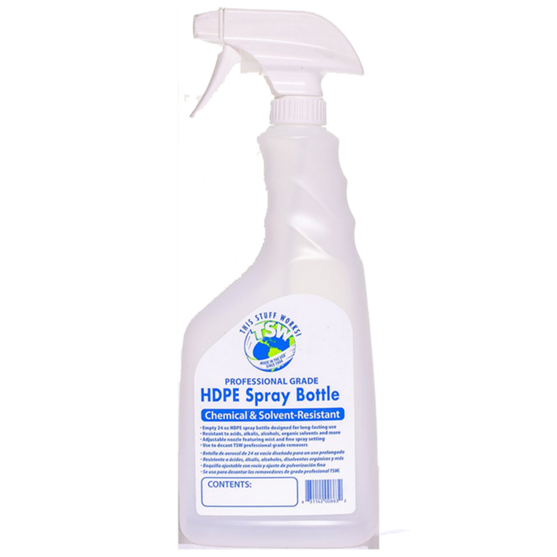 TSW Empty Chemical & Solvent Resistant Bottle & Sprayer