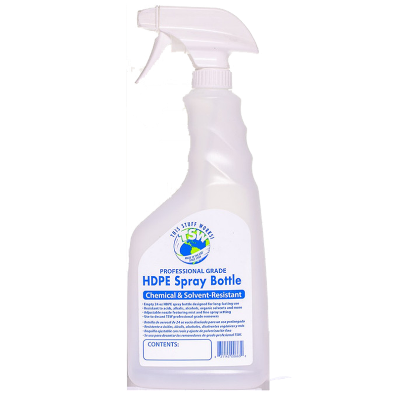 TSW Empty Chemical & Solvent Resistant Bottle & Sprayer