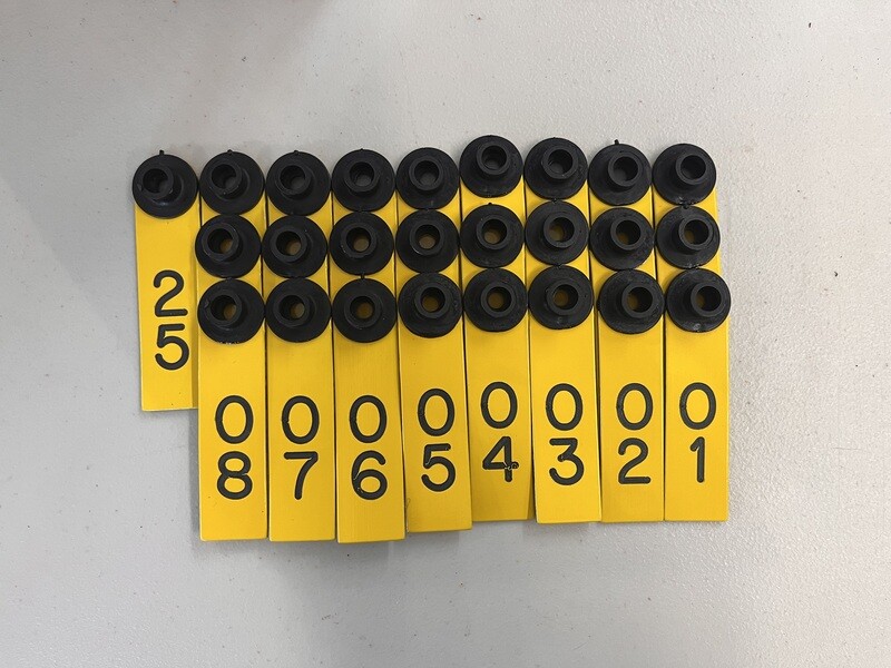 Yellow Sheep Tag #01-25