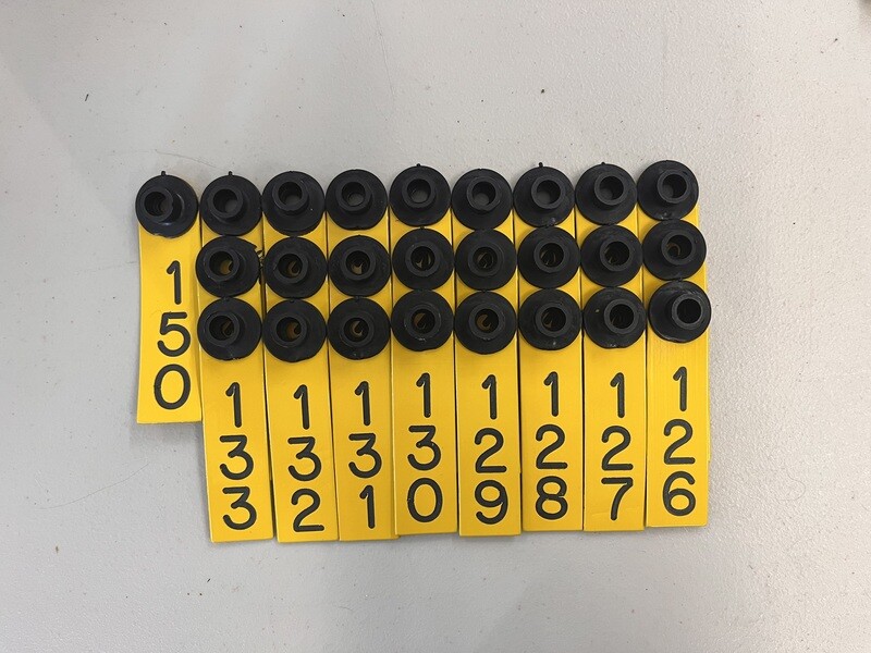 Yellow Sheep Tag #126-150