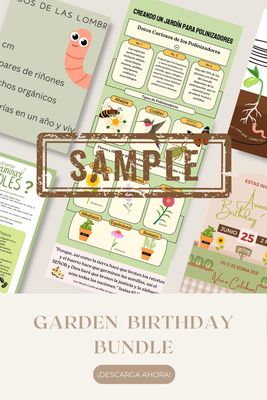 Embellece tu Celebración con Nuestro Kit Temático de Jardín Digital