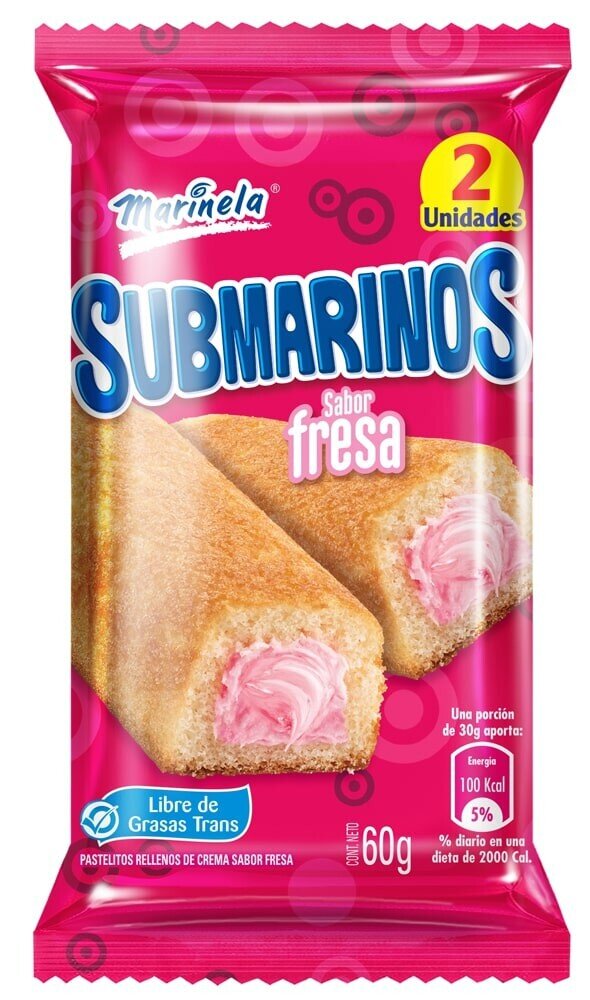 Submarino de fresa