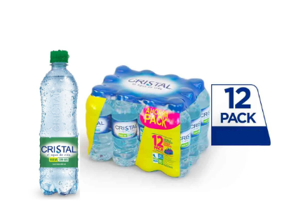 Agua cristal con gas 250x12