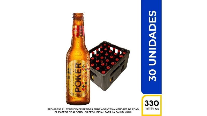 Poker botella 330 x 30