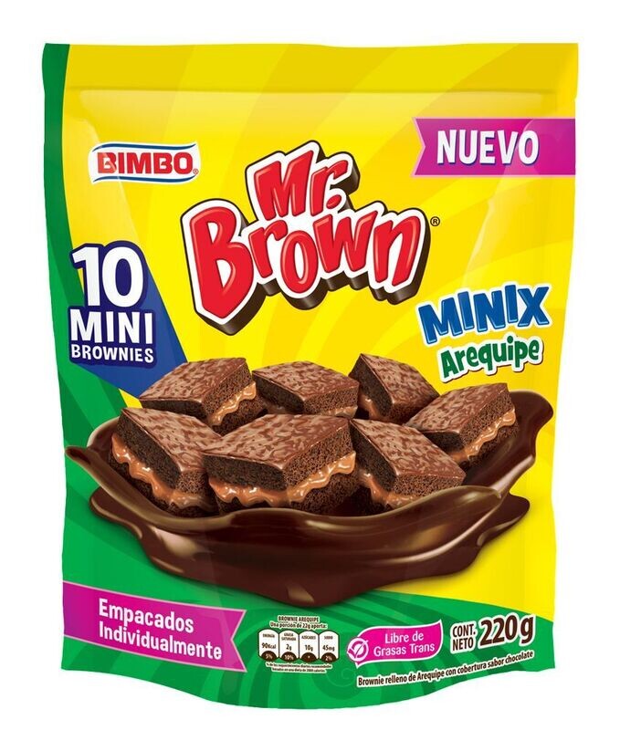 Minix brownie arequipe 220gr
