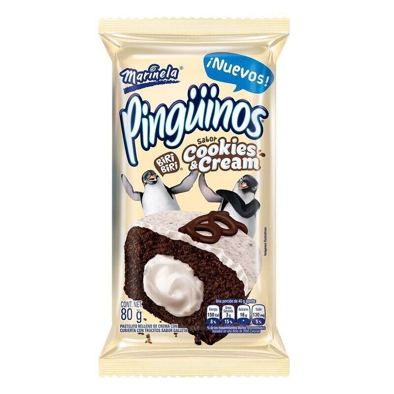 Pinguinos cooke cream
