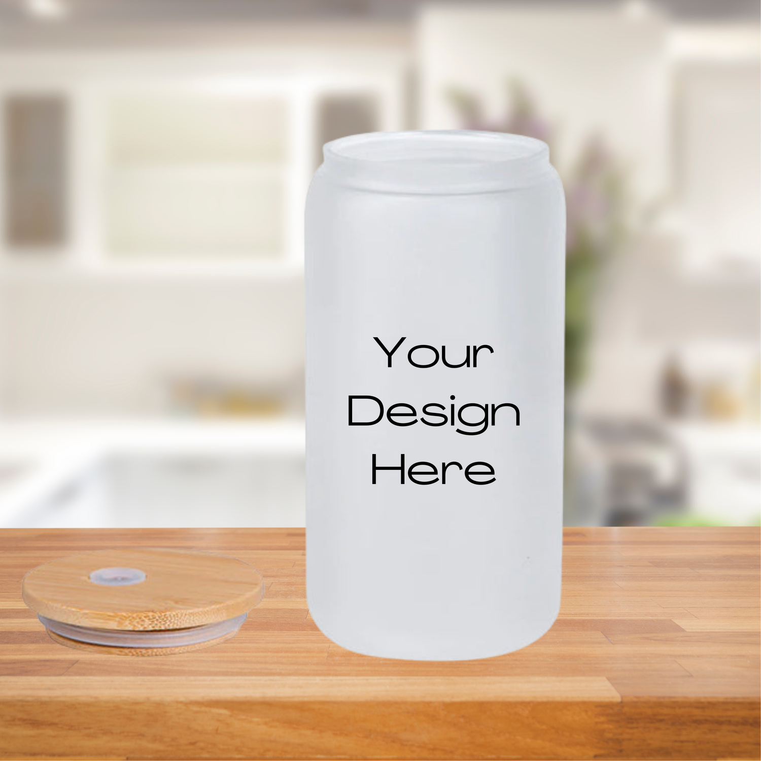 Customized 16oz Frosted Libbey Glass Cans