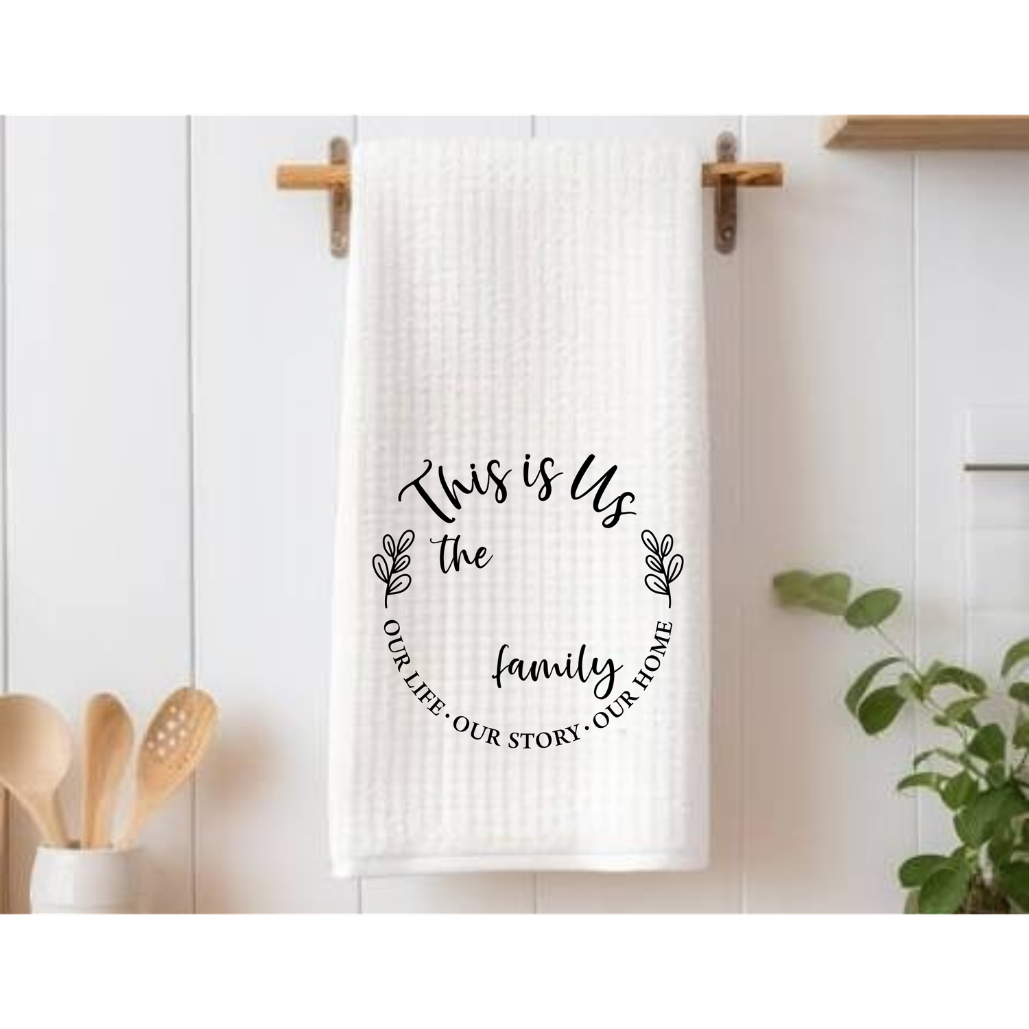 Christmas Monogram/Family  Kitchen Towels
