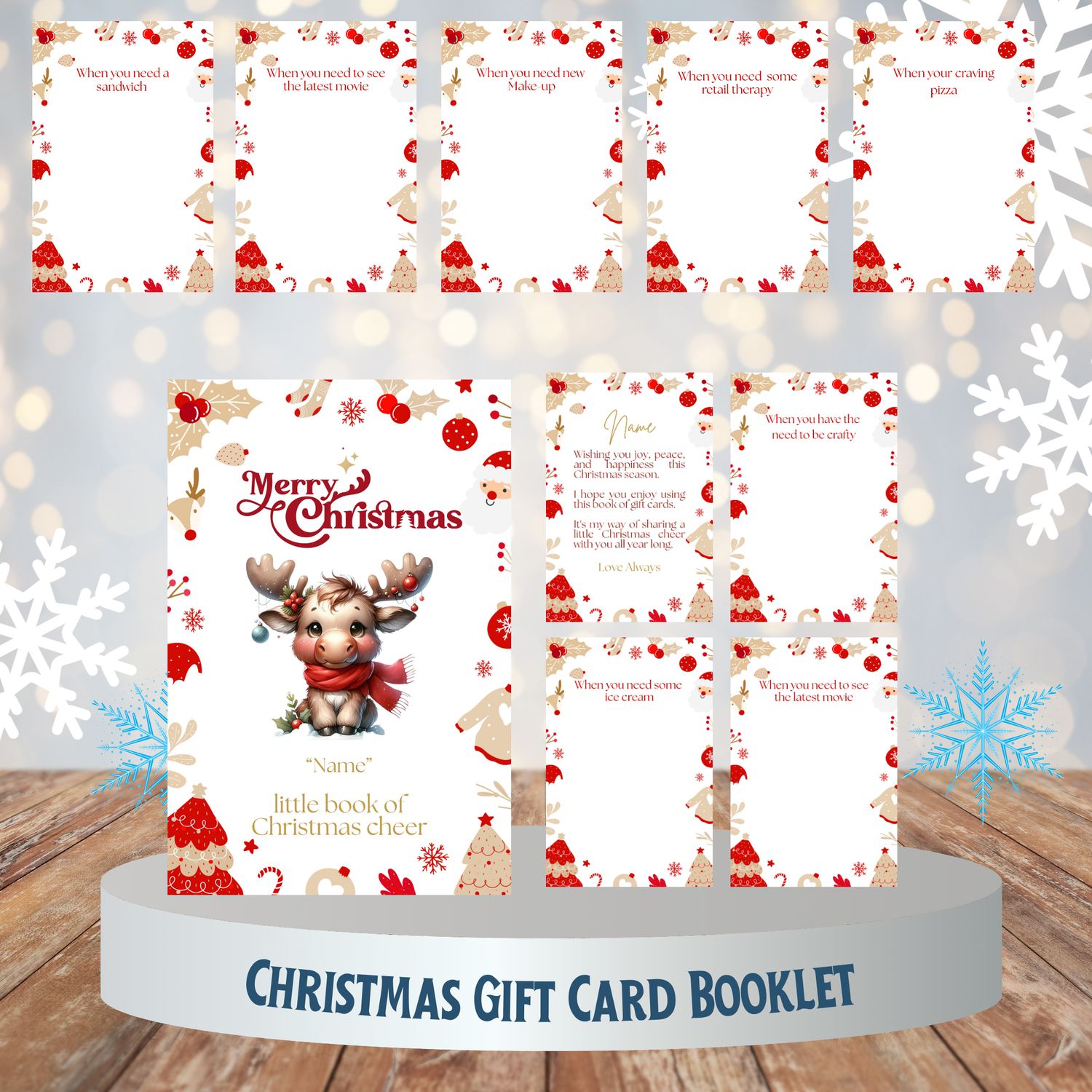 Christmas Gift Card Booklets