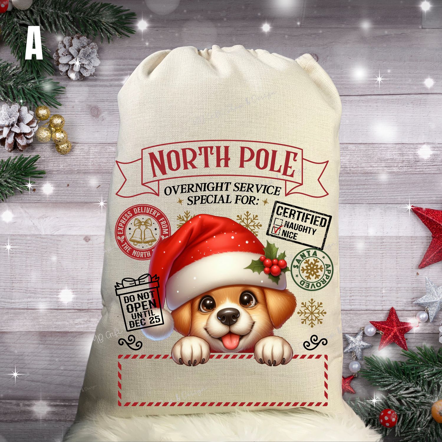 Customized Christmas Sacs Customized Christmas Sacs