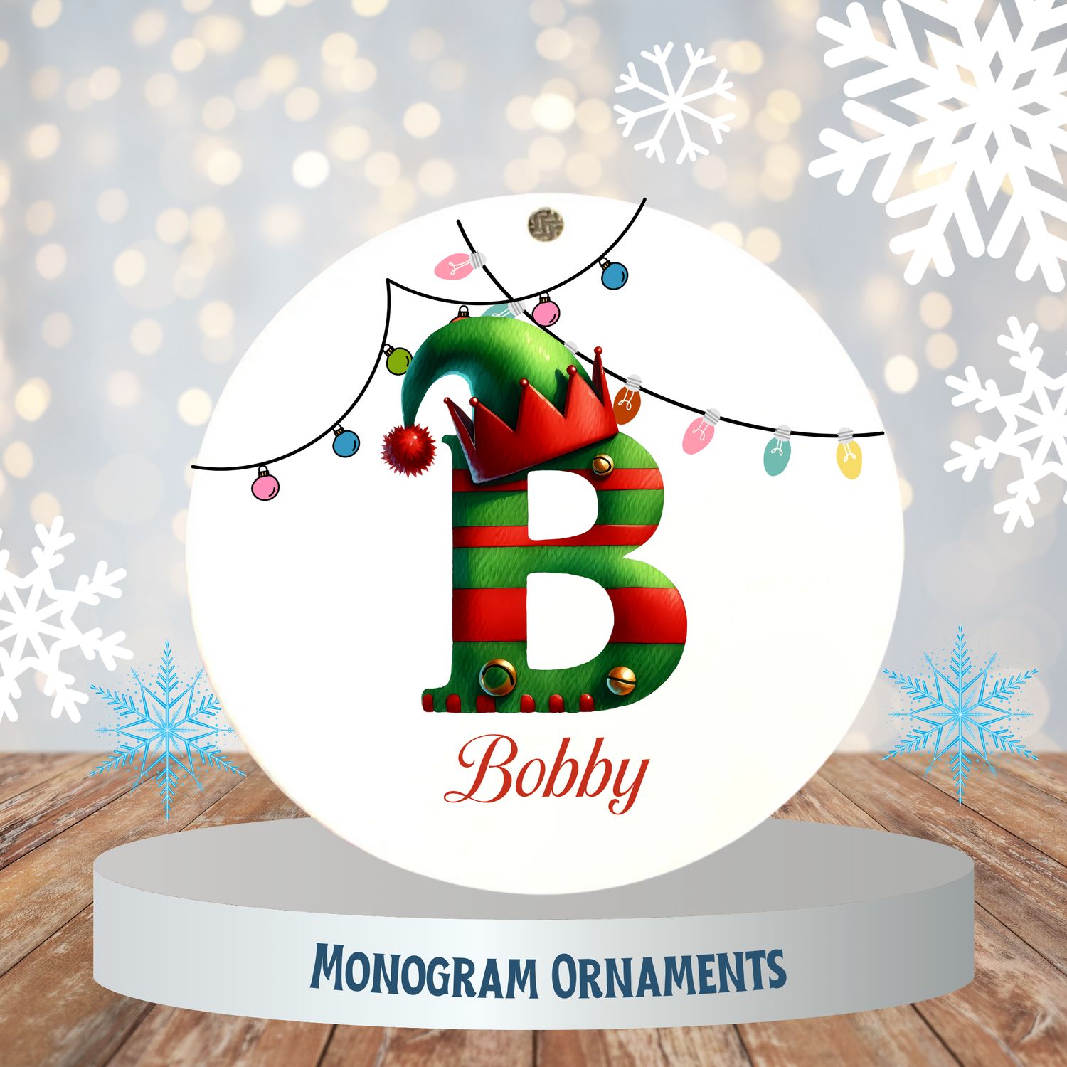 Christmas Monogram Ornaments