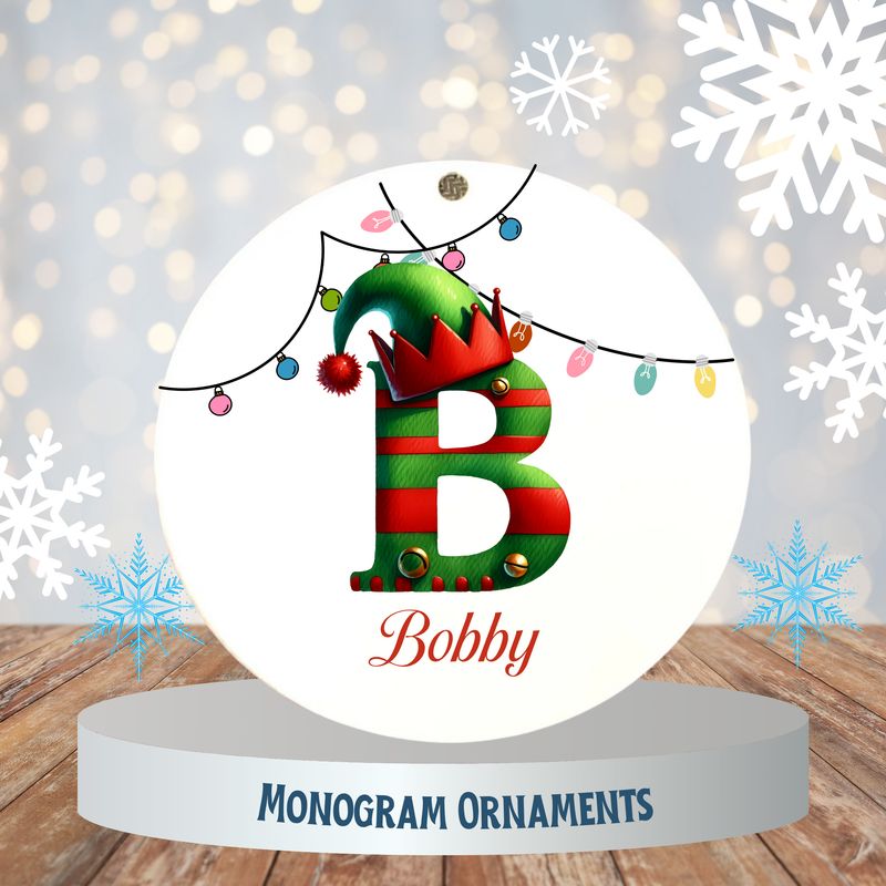 Christmas Monogram Ornaments