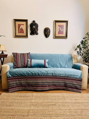Couch cover &amp; Cushions Set.