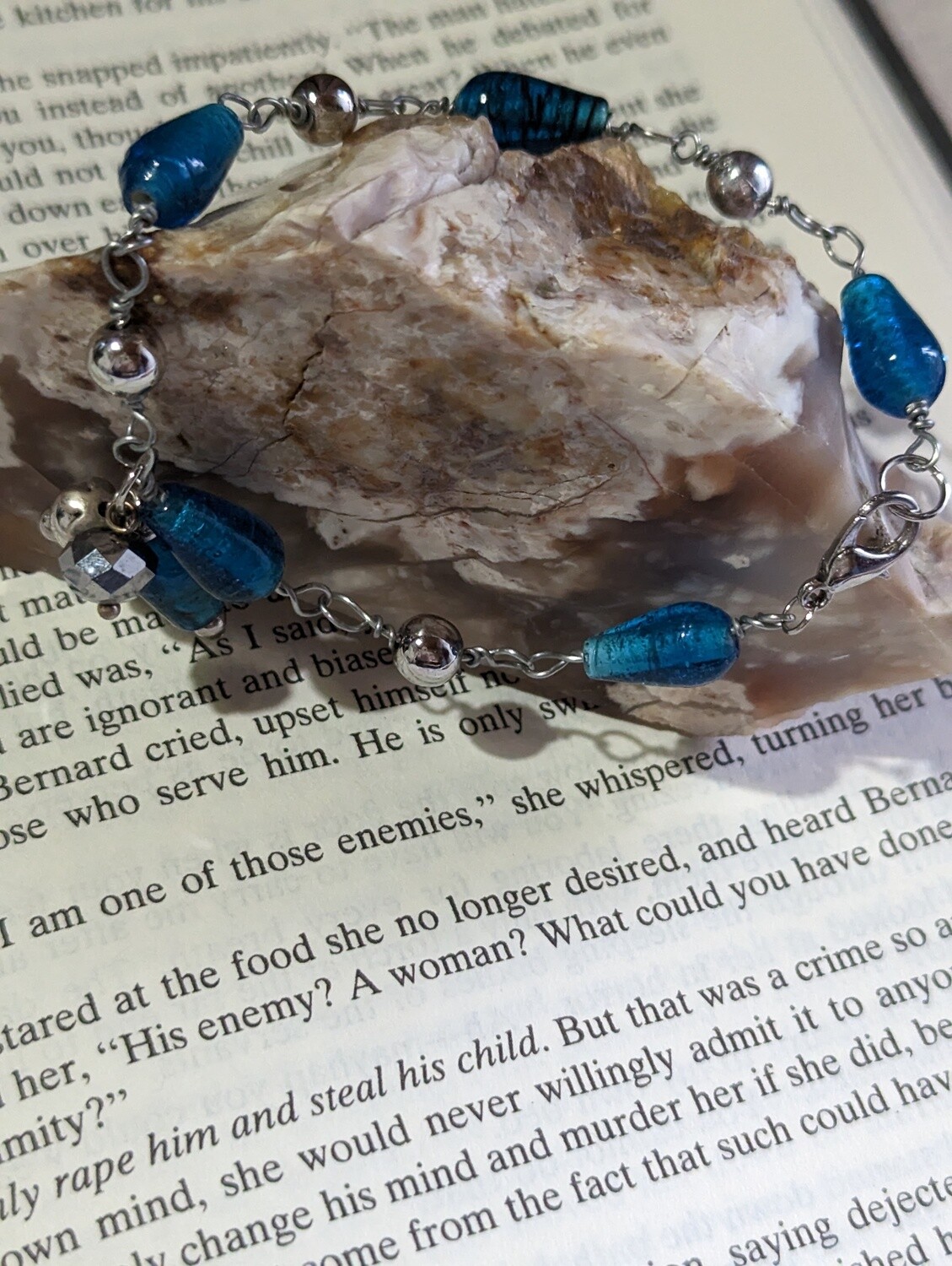4pc beautifully blue jewelry set