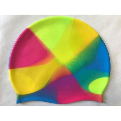 Multi Coloured Premium 55 gram Silicon swimming Cap
