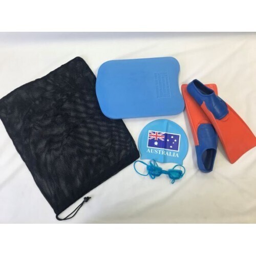 Intermediate Training Bundle, Kickboard, Mesh Storage Bag, Elite Goggles, Silicon Cap, Swim Fins