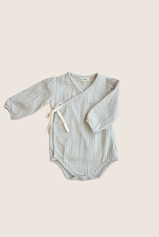 Romper 100% katoenen mousseline - Salie groen