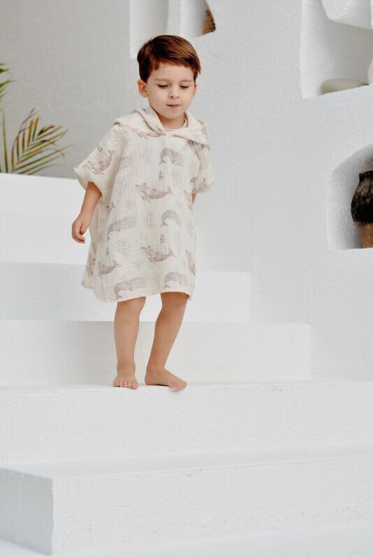 Baby/ Kids zomer strandponcho