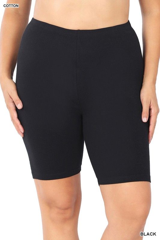 Cotton Biker Shorts
