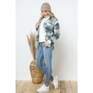 Teal Taupe Shacket
