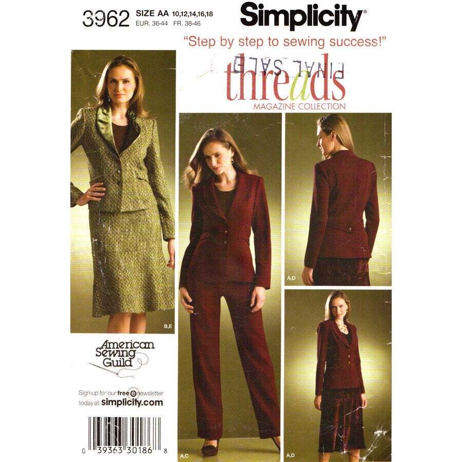 Simplicity 9241 Mens Suit Sewing Pattern Size 34-42 or 44-52 New | eBay