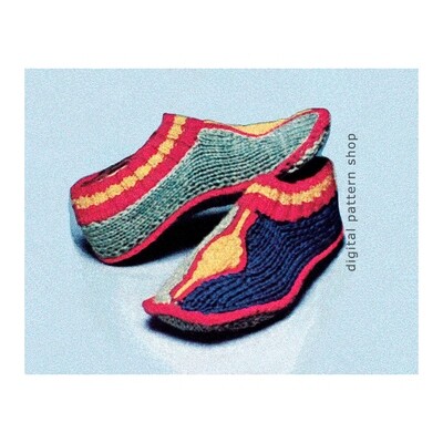 Cozy Slipper Socks Knitting Pattern, Bootie Slipper Download