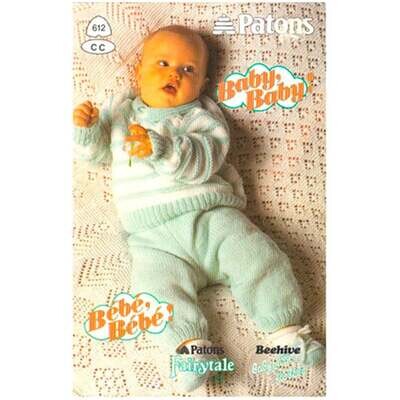 Patons Beehive 612 Baby Baby! Vintage Knitting Pattern Book