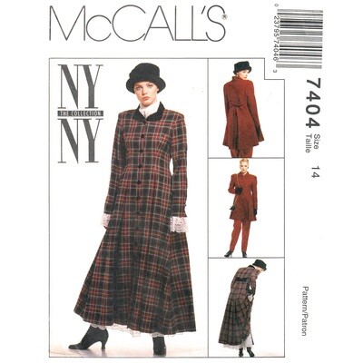 Coat Dress, Jacket, Skirt, Pants Pattern McCall's 7404, NY Collection