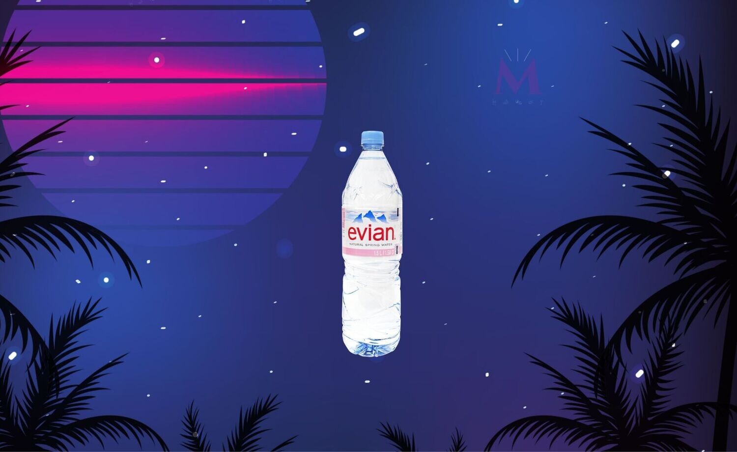 Eau plate Evian 1l?