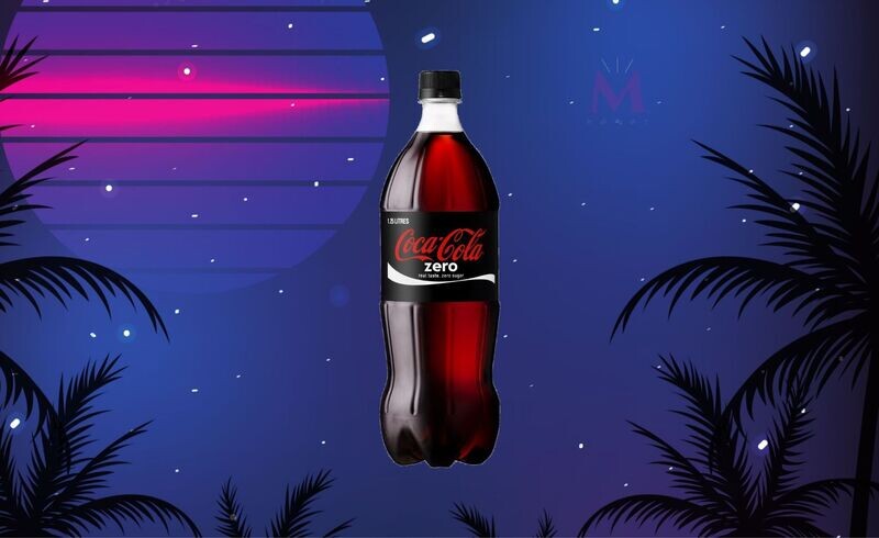 Soda Coca-Cola Zero 1l 0️⃣