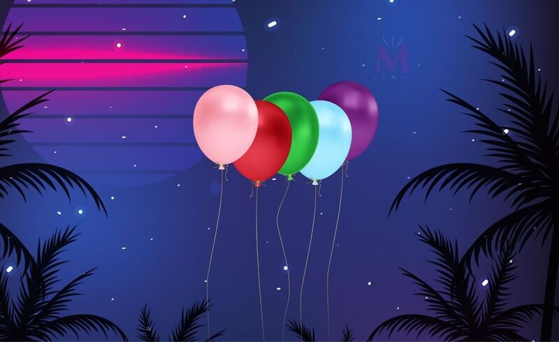 Sachet de 10 ballons multicolores 30 cm ?