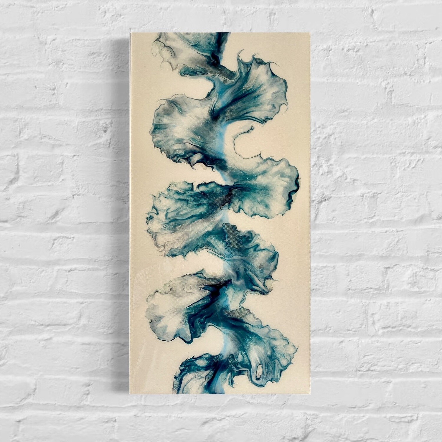 Flowing Water Abstract Painting - Acrylic Dutch Pour