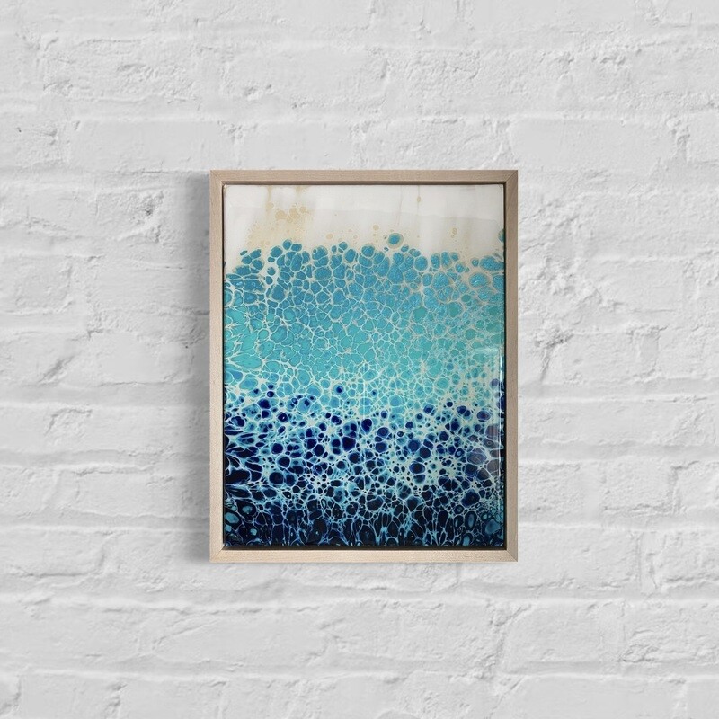 Beach Bubbles - Acrylic Swipe Painting