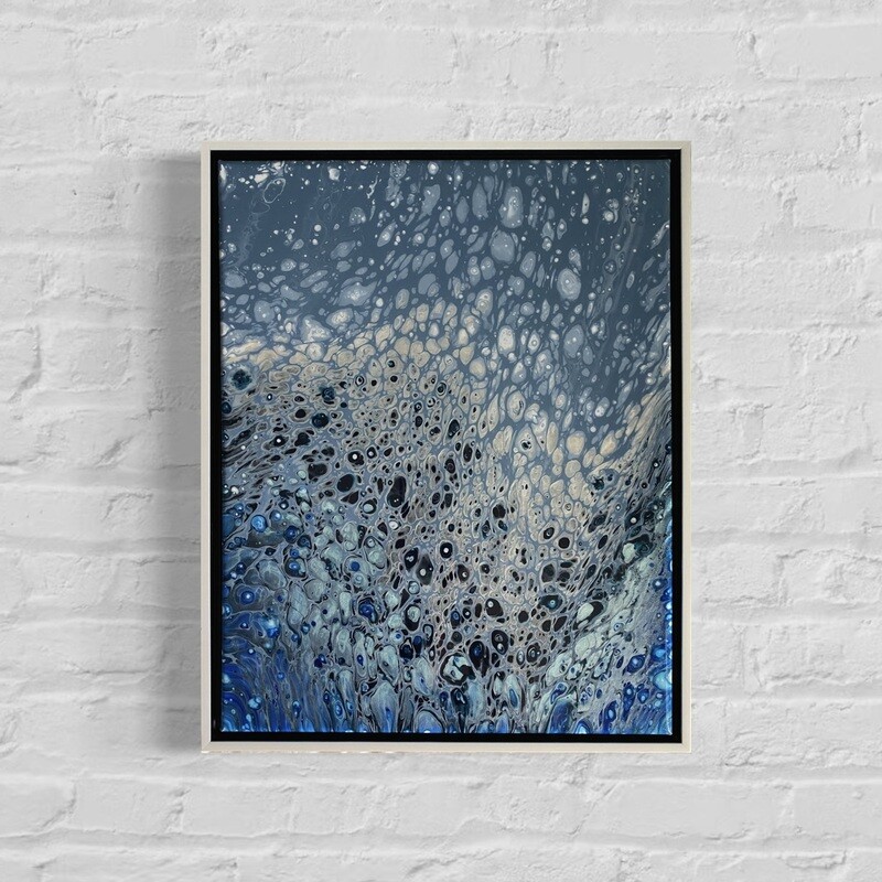 Ocean Dreams Abstract Painting - Framed