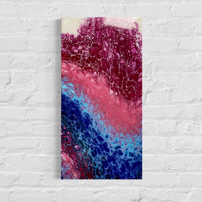 Pretty in Pink Abstract Painting - Acrylic Swipe