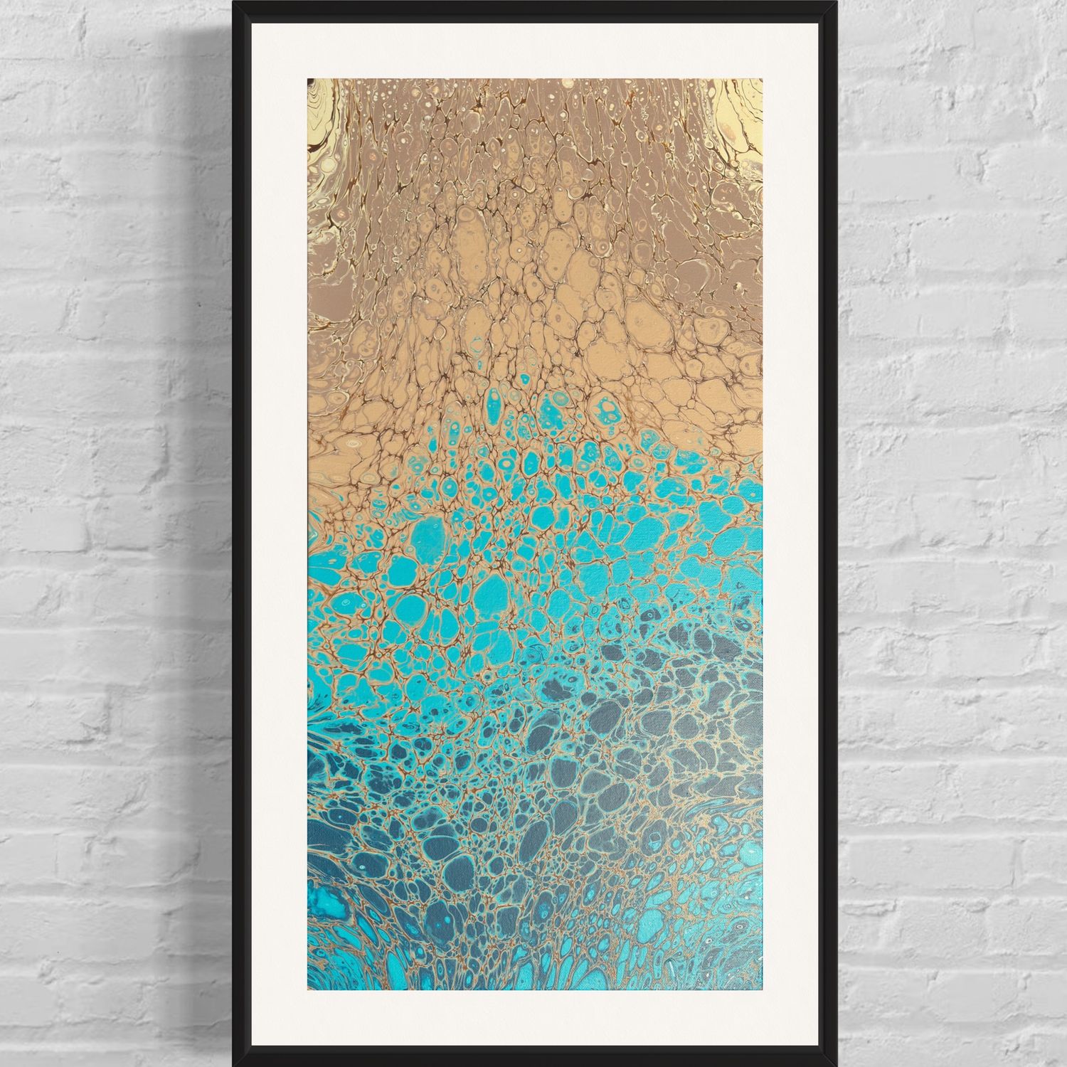 Sandy Bottom Abstract Painting - Signed Print