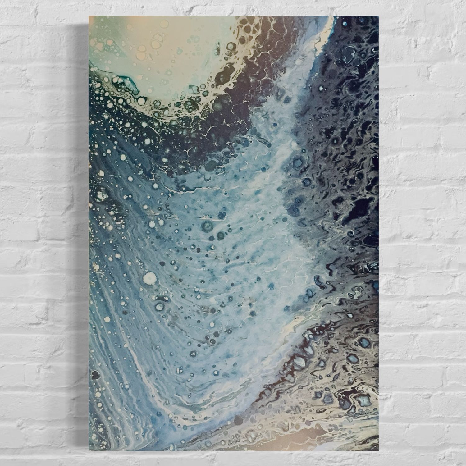 Undercurrents - Acrylic Swipe Painting