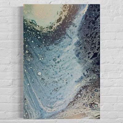 Undercurrents - Acrylic Swipe Painting