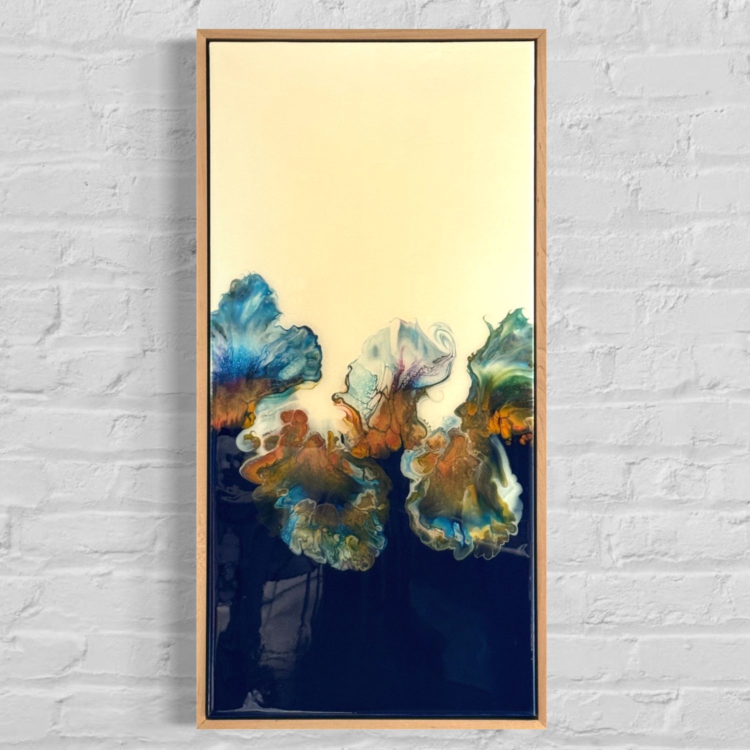 Blue Crush - Acrylic &quot;Dutch Pour&quot; Painting