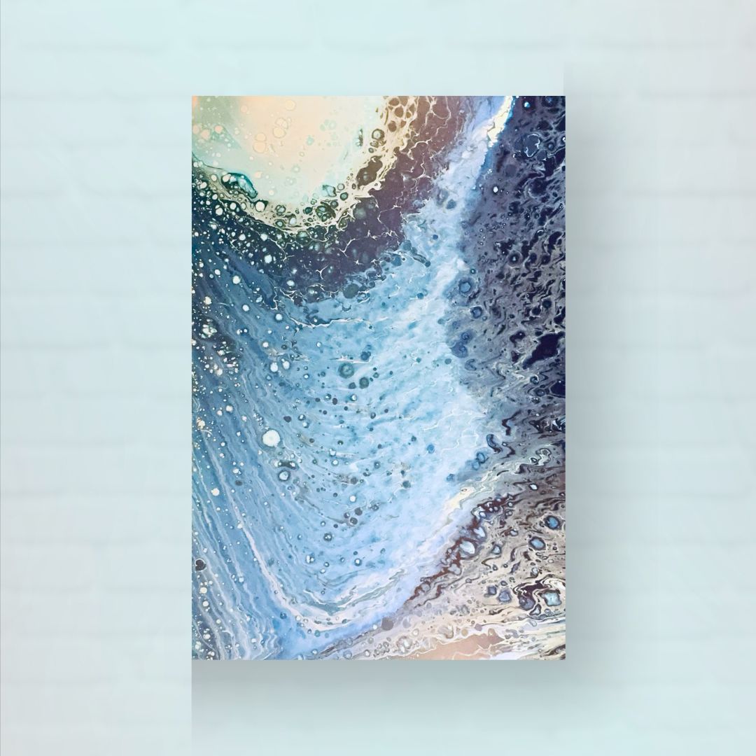 Undercurrents - Acrylic Swipe Painting