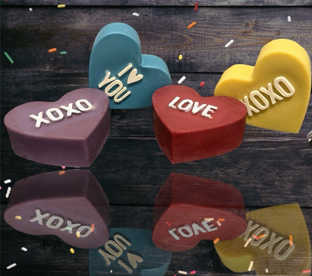 Date Night Conversation Hearts - Natural Bar Soap