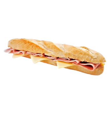 Bocadillo jamón york y queso