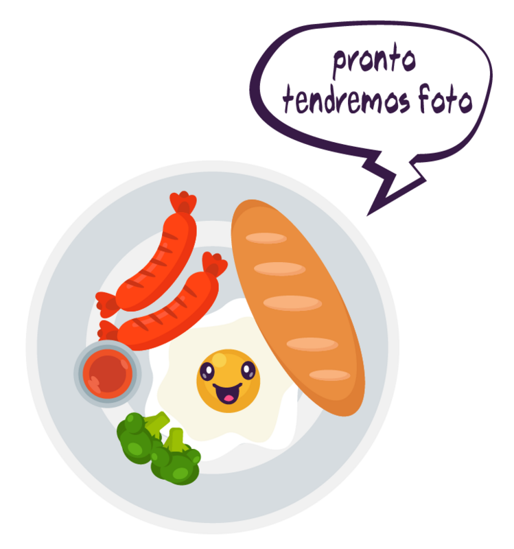 Plato 5: Huevo, croquetas y salchichas