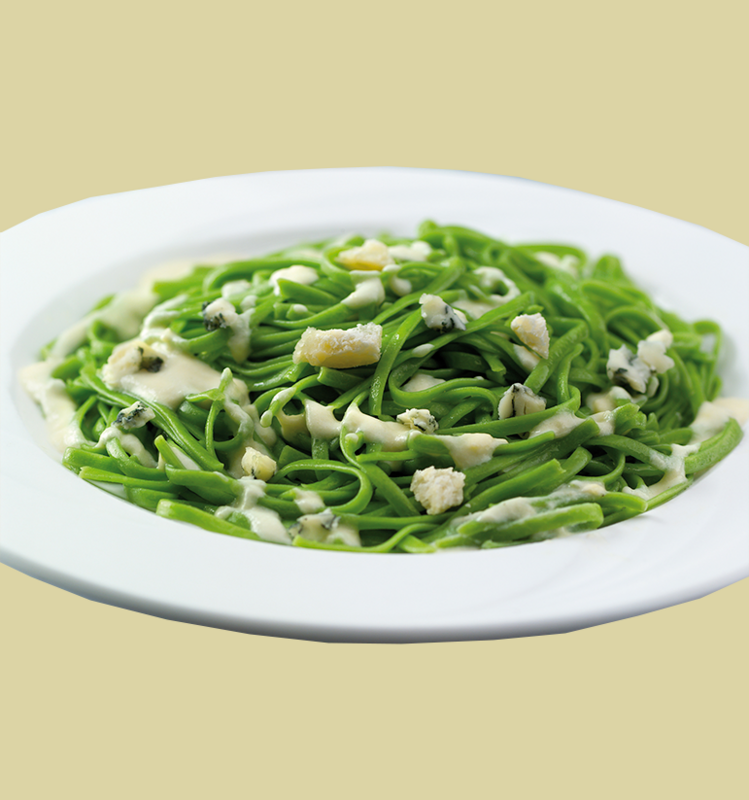 Fettuccini con espinacas