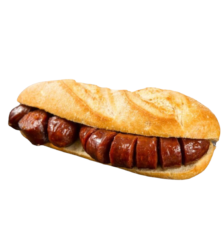 Bocadillo de chorizo frito