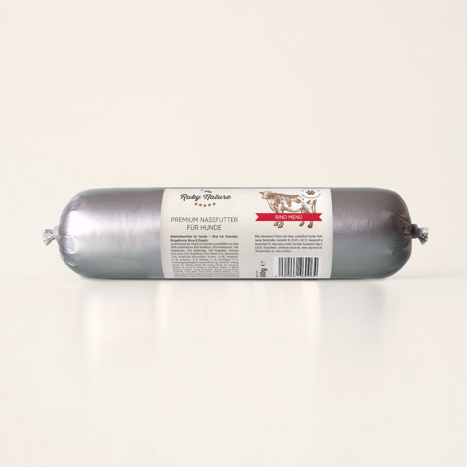 Rind mit Hokkaido, Ringelblume, Birne & Distelöl, 800g