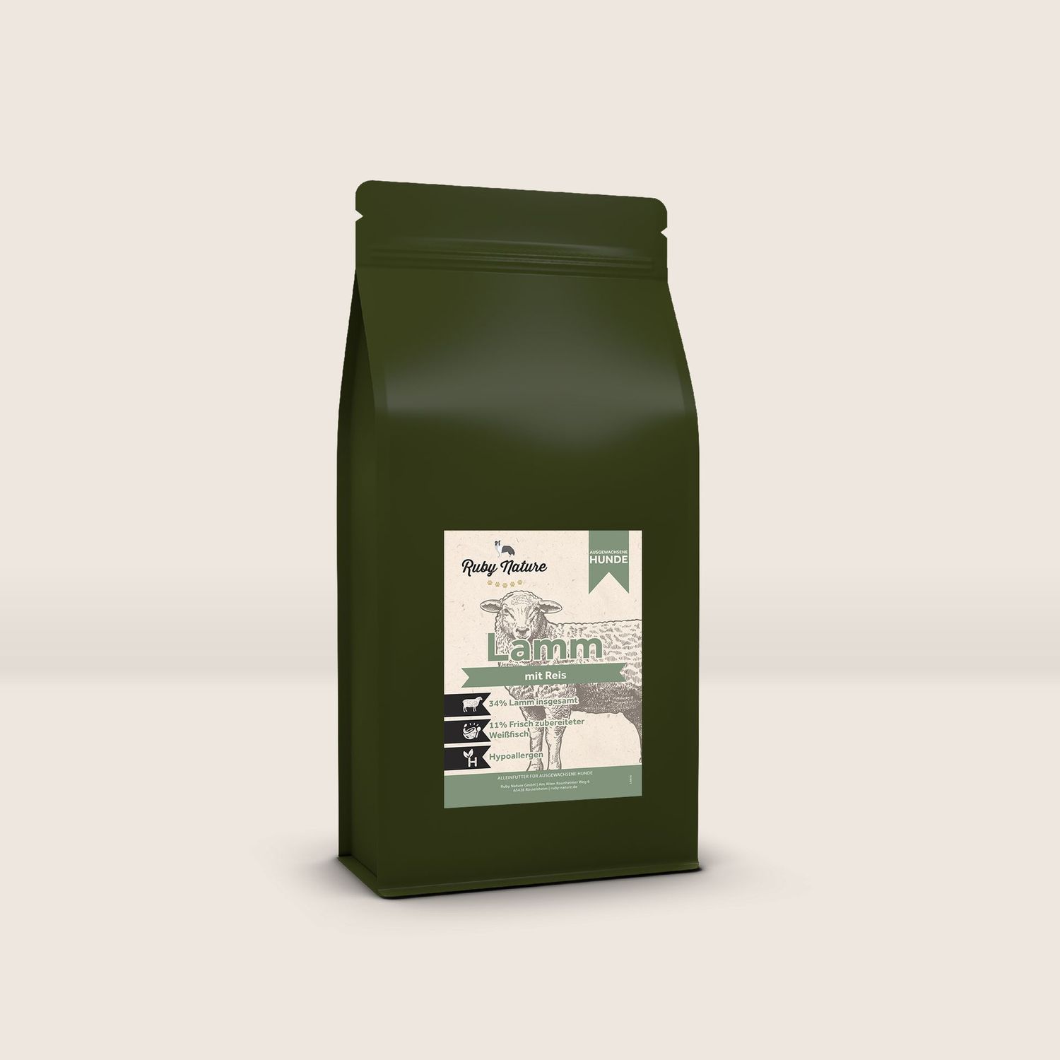 Lamm mit Reis, 10kg