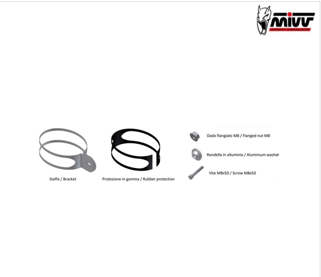 Kit montage collier silencieux MIVV