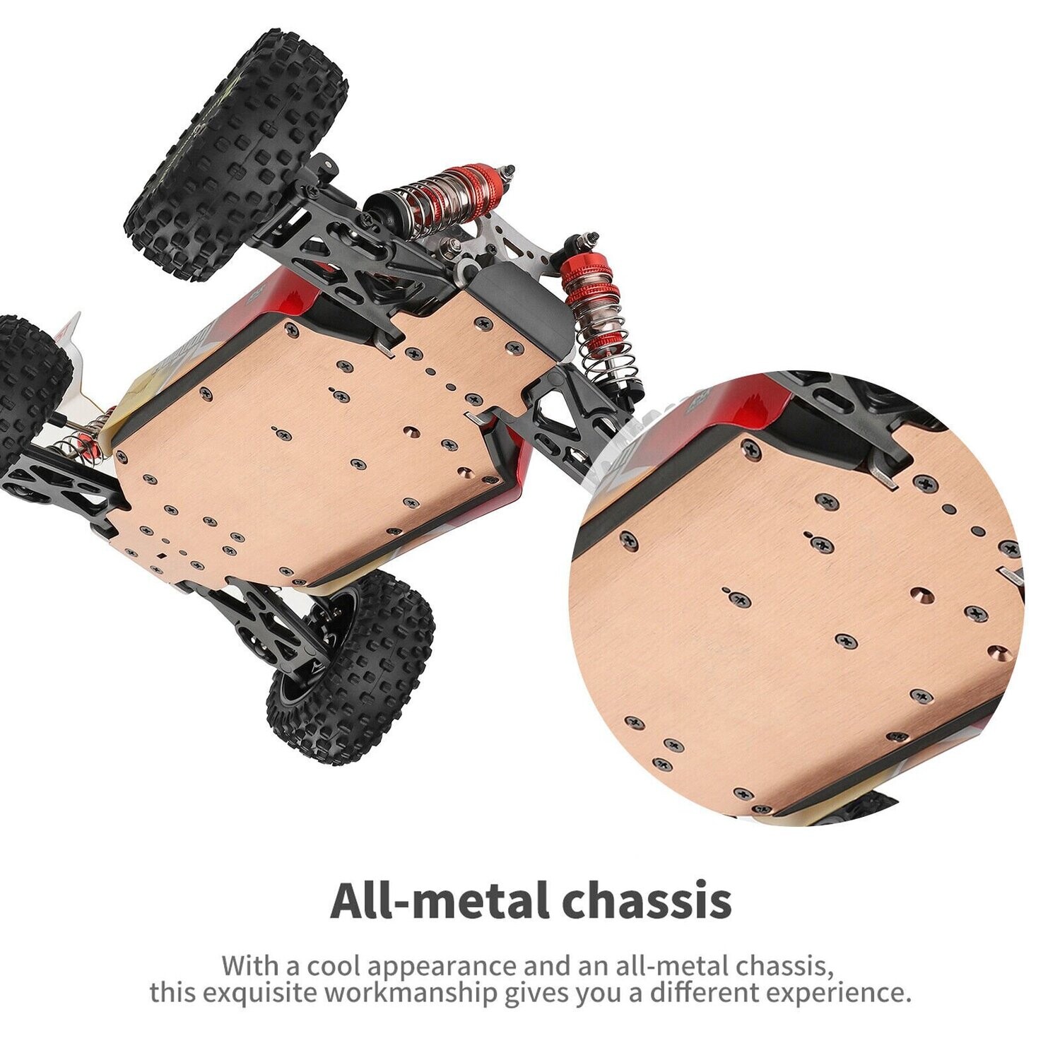 RC Anti-Kollisionsstoßstange & Heckflügel-Set – Für WLtoys 144001, 124017, 144010