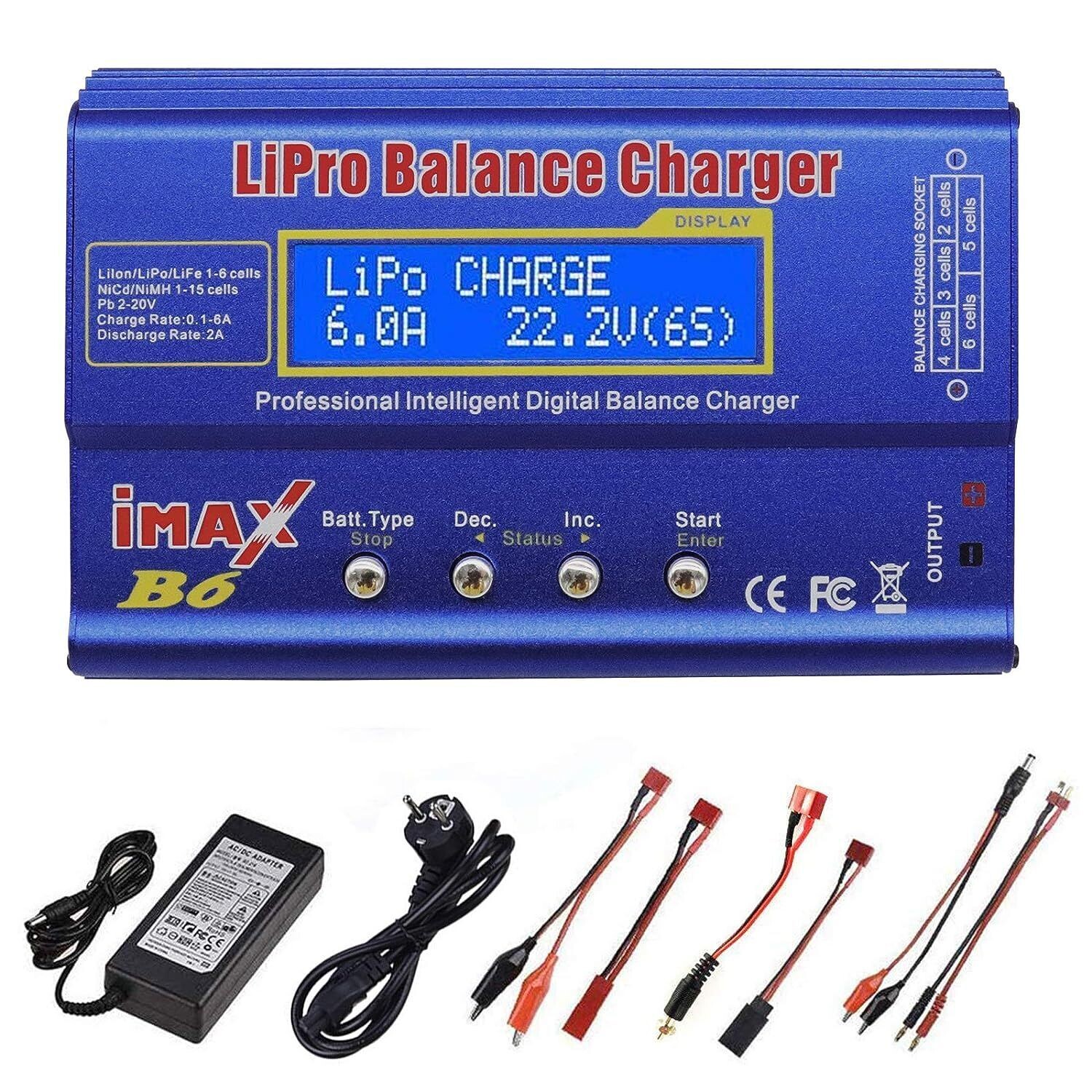 LIPO Ladegerät Imax B6 - Ladegerät passend ab S3 - S6 Lipos